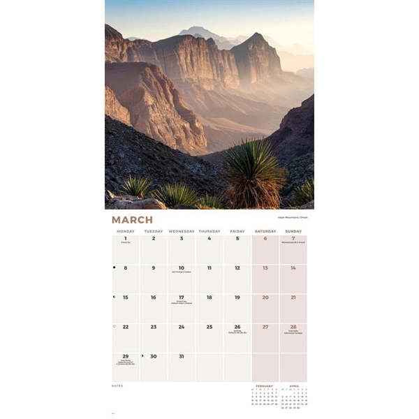 Mountains Calendar 2027, Wall Calendars, Month To View, Natural World, Gift