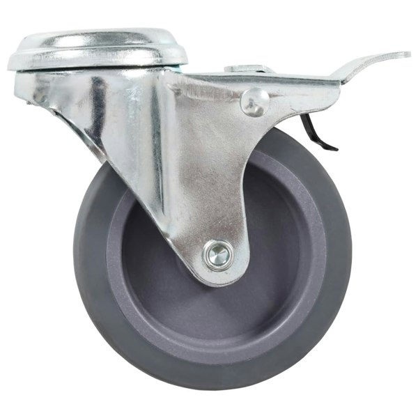 Berkfield 8 pcs Bolt Hole Swivel Casters 75 mm