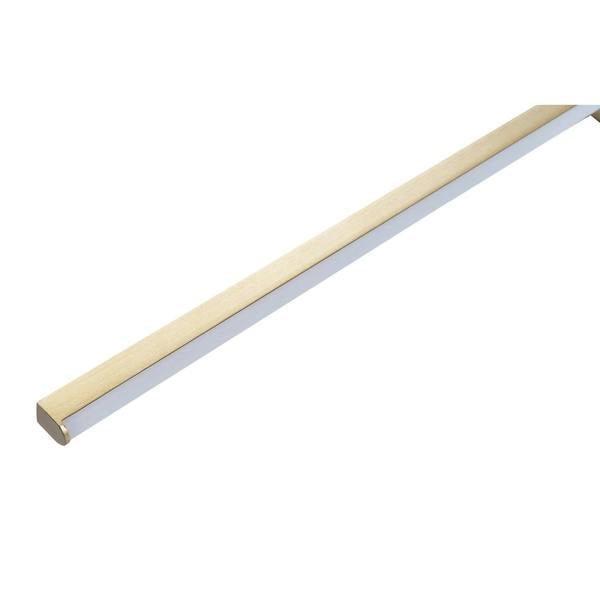 Modern Designer Brushed Gold Metal LED Picture Wall Light Fitting Image 4