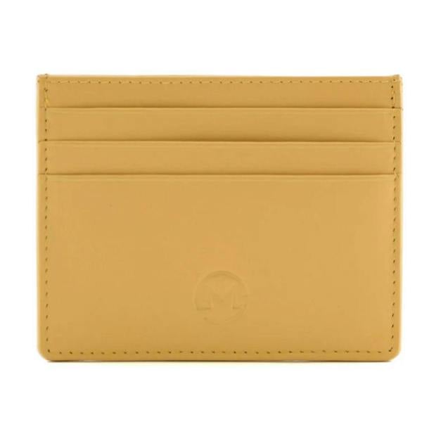Mala Leather Origin Plain Leather Card Holder with Zip Pocket