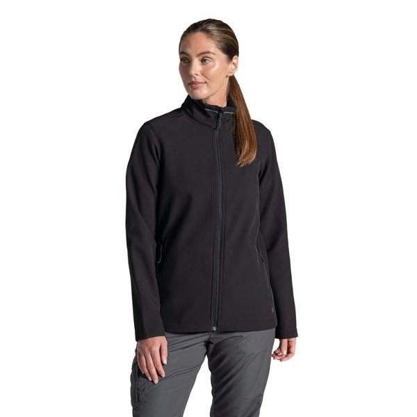 Craghoppers Womens/Ladies Expert Basecamp II Soft Shell Jacket - Black - 