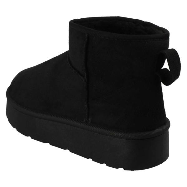 Spot On Ladies Spot On Wide Fit Ankle Boot Slippers F4472