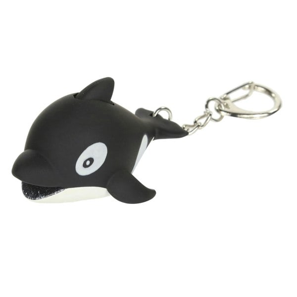 Regatta Great Outdoors Childrens/Kids Animal Keyring Torch - Whale(Black)