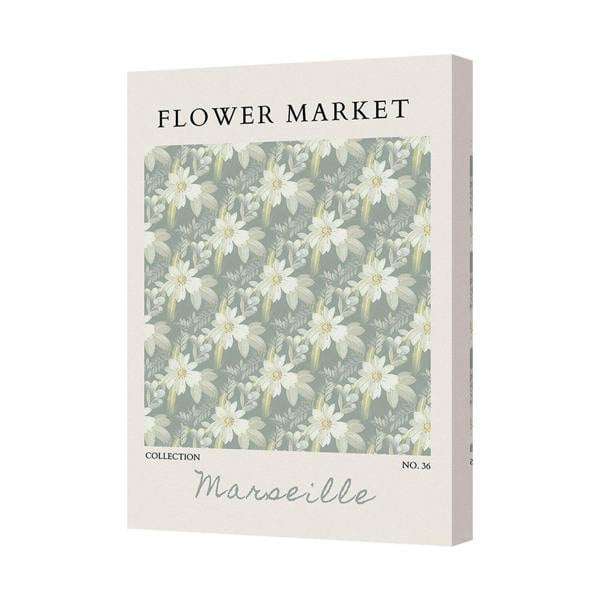 Benjamin Tate Design Flower Market Canvas Art Print Marseille Collection