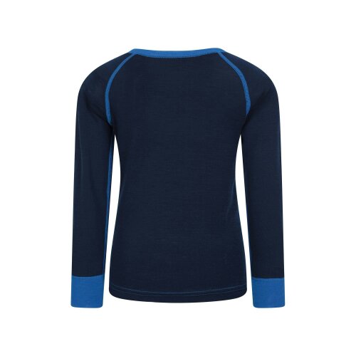 Mountain Warehouse Childrens/Kids Merino II Round Neck Base Layer Top - Blue