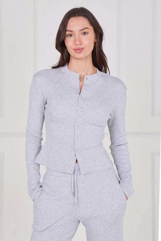 Ribbed Button-Up Co-Ord Set