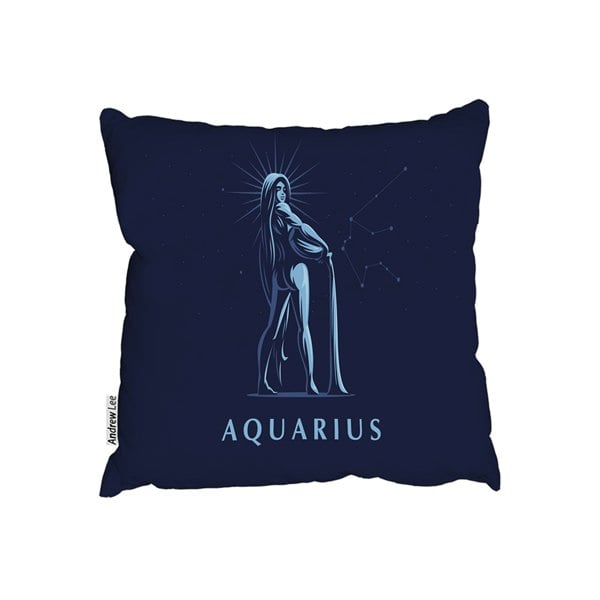 Benjamin Tate Design Sign of the zodiac aquarius (outdoor cushion)