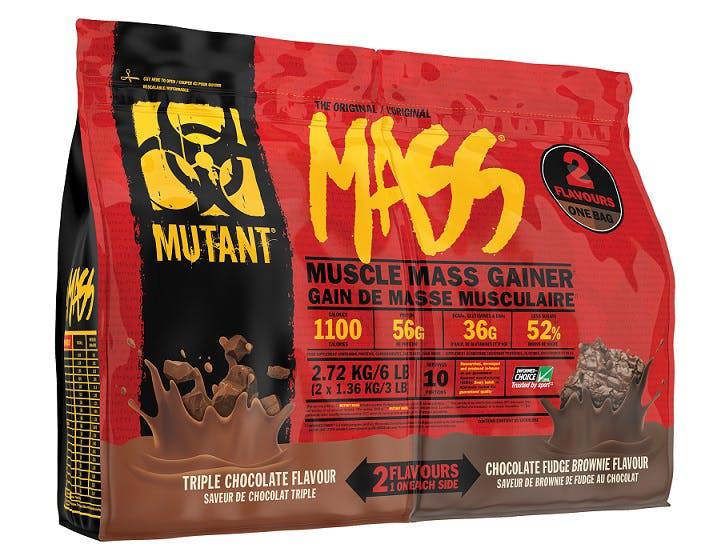 Mutant Mutant Mass 2 Flavours, Triple Chocolate & Chocolate Fudge Brownie - 2720g