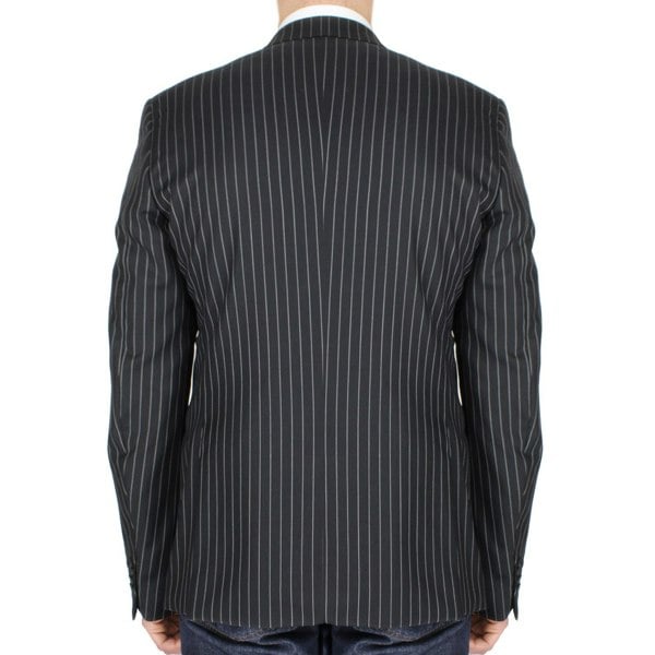 Christopher Kane black and white pinstriped jacket blazer