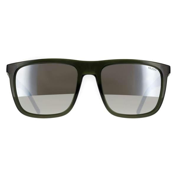Hugo by Hugo Boss Sunglasses HG 1304/S 1ED T4 Frosted Dark Green Silver Mirror