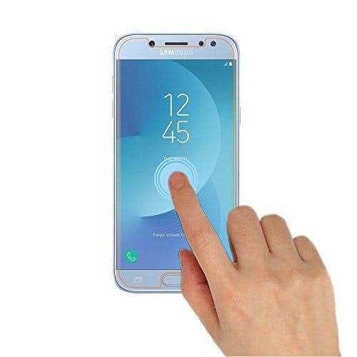Samsung Galaxy J5 2017 Protector, Tempered Glass Protective Films Invisible Transparent Clear Protection Display Shield - (Pack of 2)