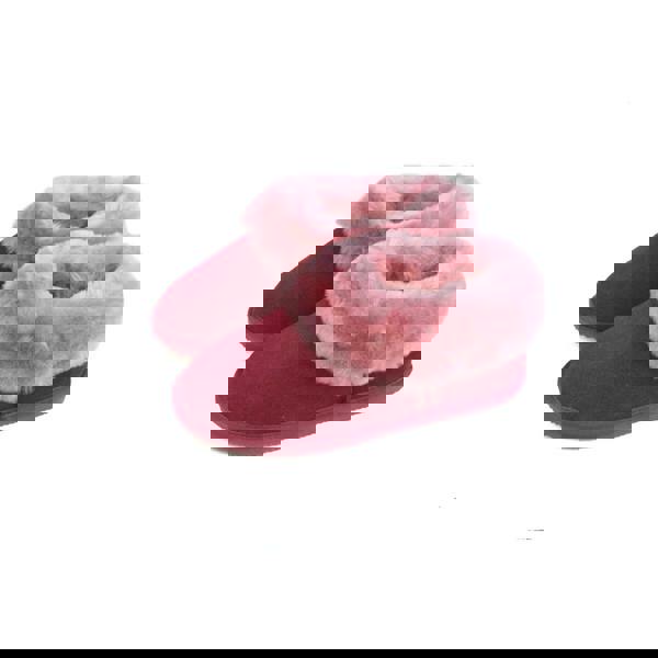 Eastern Counties Leather Womens Elena Sheepskin Slipper Boots - Wine