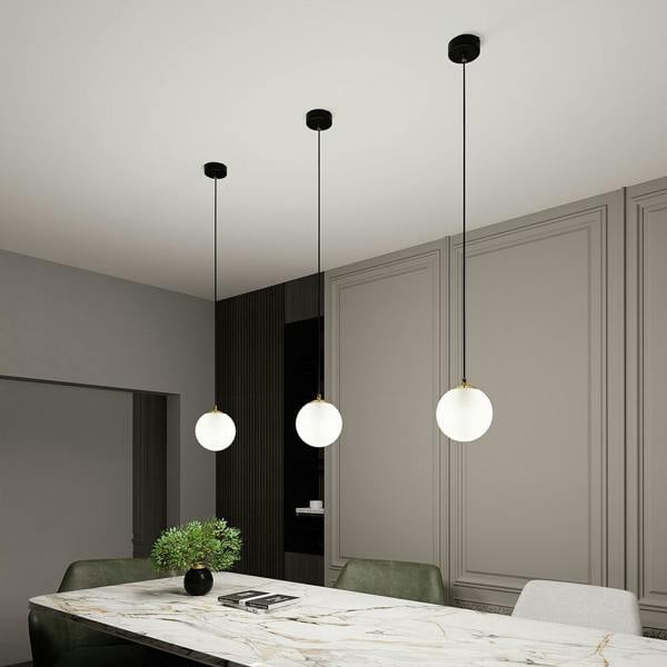 Emibig ROYAL  Pendant lamp 1 x E14  Black, gold with White Shade
