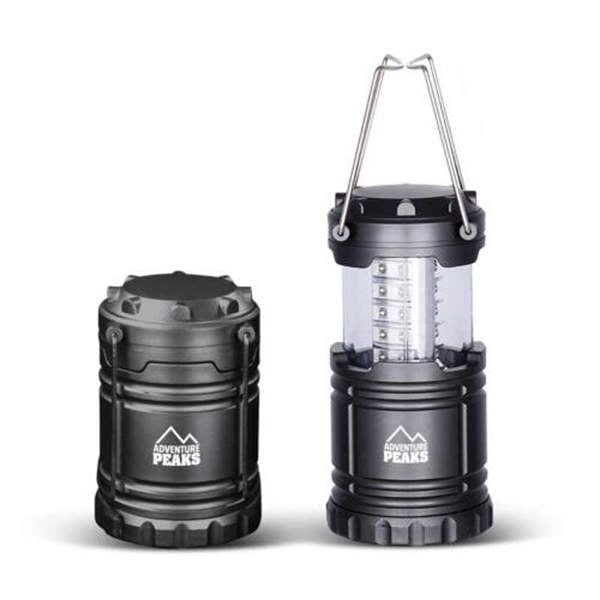 Adventure Peaks Camping Lantern Battery Operated 2 Pack - 300 Lumen COB Camping Lamp Collapsible Tent Light with Handle