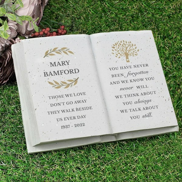 Personalised Memento Company Personalised Family Tree Memorial Resin Book