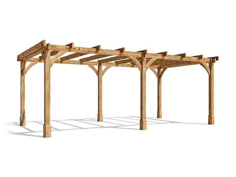 Dunster House Wooden Pergola Garden Plant Frame Furniture Kit Leviathan 6m x 3m