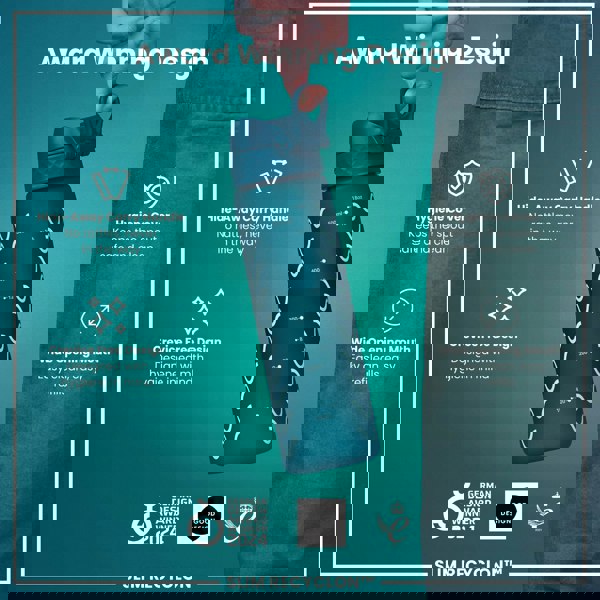 A teal water bottle is being held against a teal background. The bottle features measurements and a hide-away carry handle. Accompanying text highlights its award-winning design and hygienic features. "Award Winning Design", "Hide-Away Carry Handle", "No rattles, never in the way", "Crevice Free Design", "Designed with hygiene in mind", "Hygiene Cover", "Keeps the spout safe and clean", "Wide Opening Mouth", "Easy clean, easy refills", "GERMAN DESIGN AWARD WINNER 2024", "GOOD DESIGN", "2021", "SLIM RECYCLON