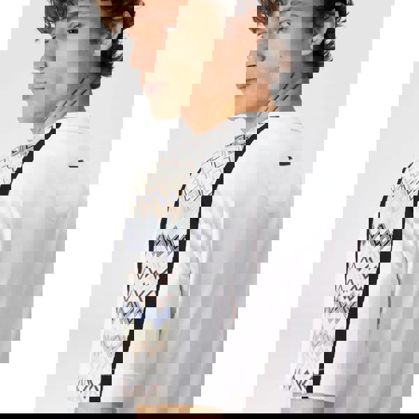 Missoni Zig Zag Sleeve T-Shirt   in  White