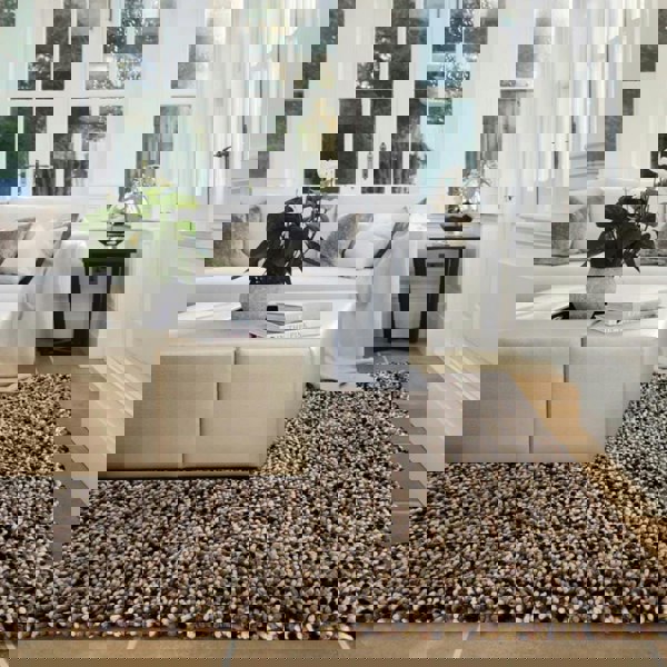 The Rugs Rocks Shaggy Wool Rug – Thick Tubular Pile