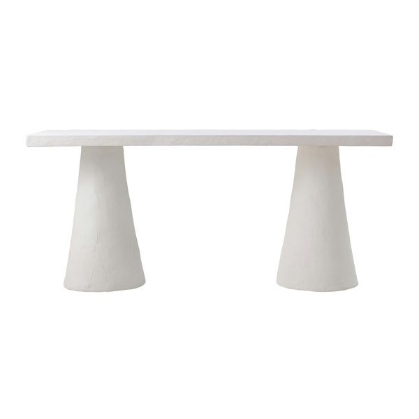 Furniture Edit Dayana Plaster Desk Console