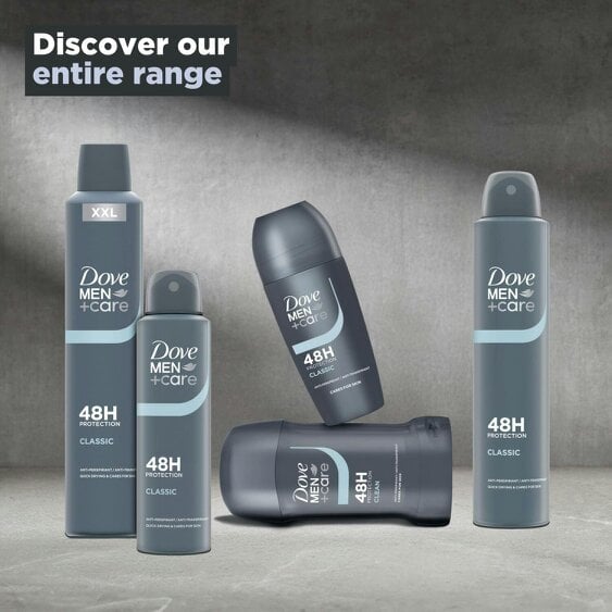 Dove Men+Care Roll On Classic AntiPerspirant Deodorant 48H Protection, 30x50ml