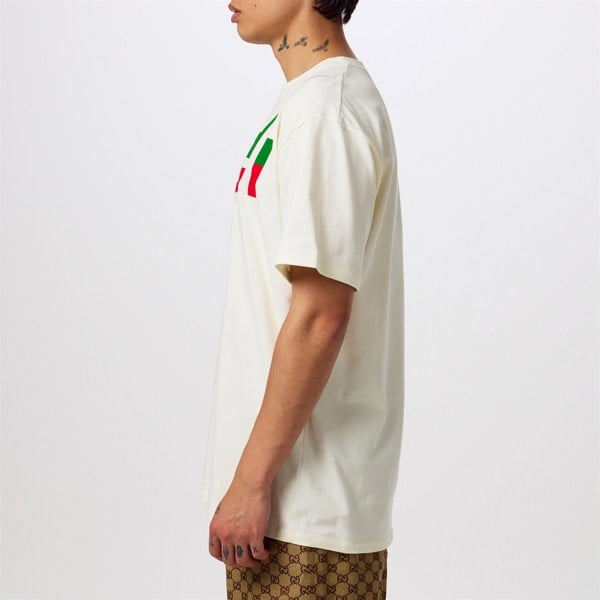 Gucci Blade Logo Oversized Fit White T-Shirt