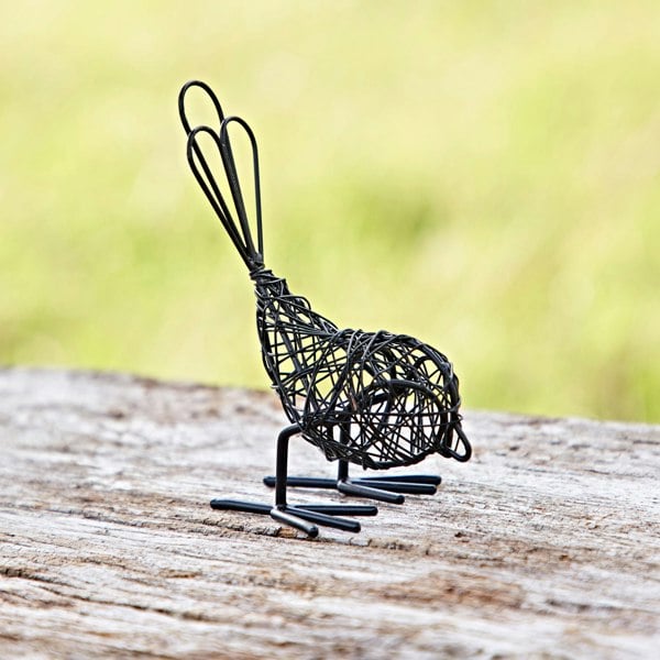 Paper High Set of Three Mini Wire Bird Ornaments