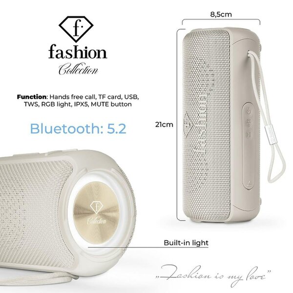 Berlinger Haus Bluetooth Speaker Medium Cream Gold FTV0118
