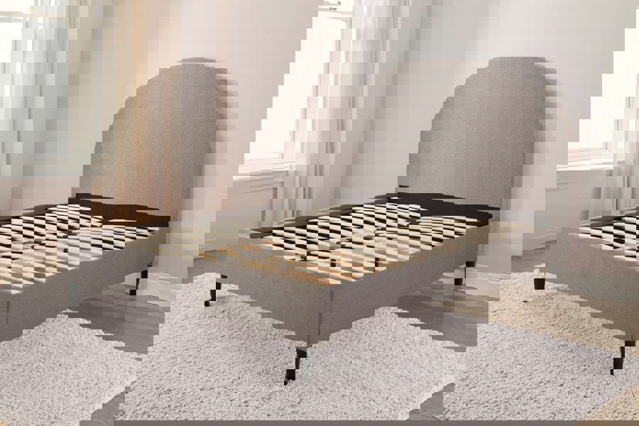 DS Living Roma Arch Grey Upholstered Bed Frame