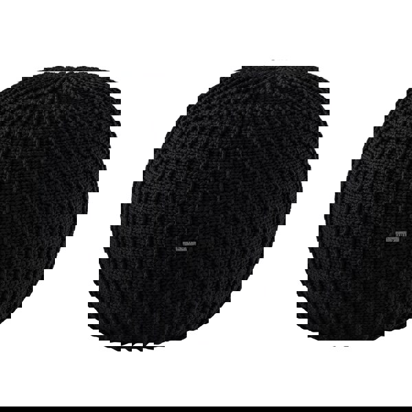 Zuri House Knitted pouffe, Medium | BLACK