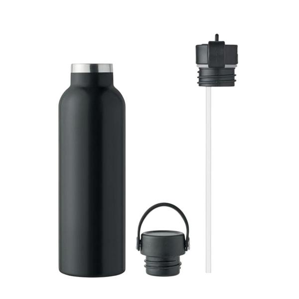 MidOcean Boali Double Wall 700ml Water Bottle - Black - 