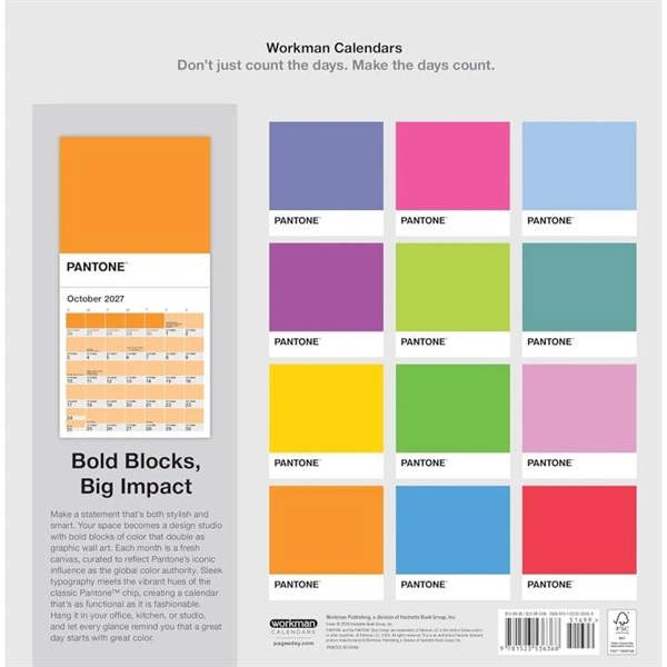 Pantone Calendar 2027, Wall Calendars, Month To View, Art, Gift