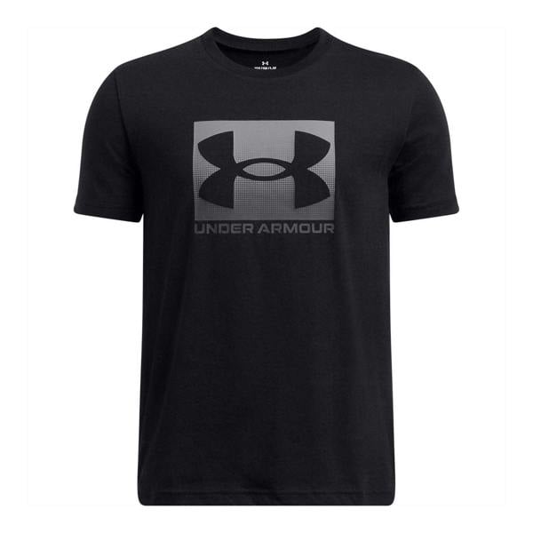 Under Armour Boys Boxed Logo Regular T-Shirt - Black/Grey - 