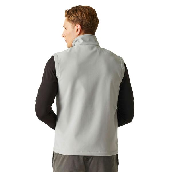 Regatta Mens Ascender Softshell 2 Layer Body Warmer - Mineral Grey/Black - 