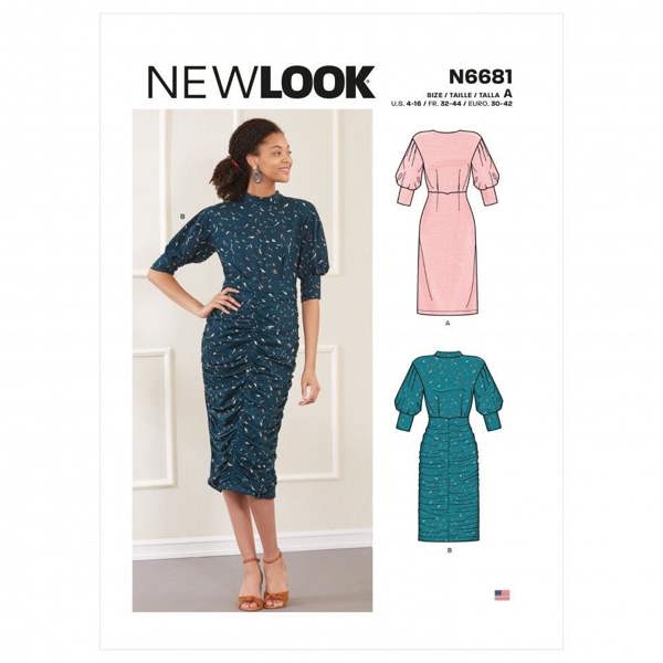 New Look Sewing Pattern 6681, Dresses for Women, A (4-6-8-10-12-14-16) - Intermediate