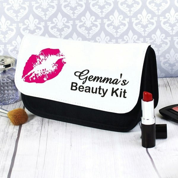Personalised Memento Company Personalised Lips Make Up Bag