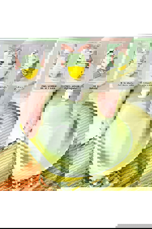 Living and Home 6-in-1 Kitchen Vegetable Food Slicer Chopper Cutter Multifunctional Grater with Handguard