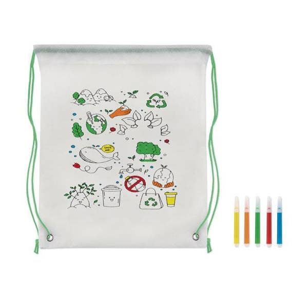 MidOcean Carrydraw Non-Woven Drawstring Bag - Lime - 
