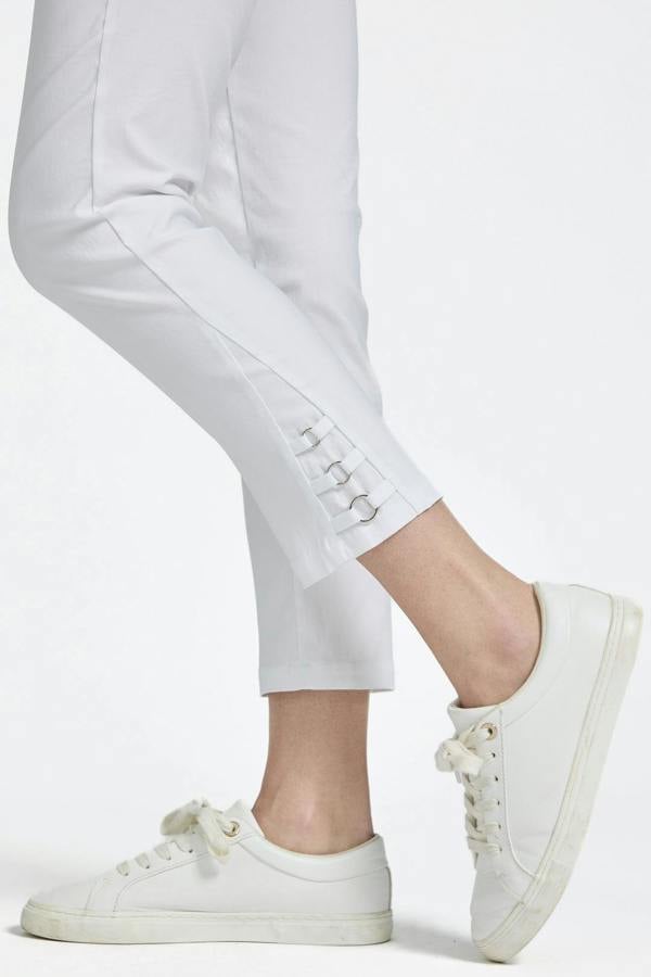 Mudflower Eyelet Detailed Bengaline Stretch Trousers
