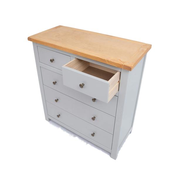 Cabinet Bits Argenta 5 Drawer Chest of Drawers Brass Knob