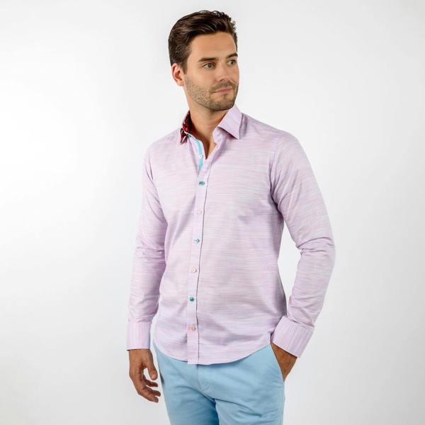 PALE FAINT SHADING CLASSIC SHIRT - Premium Men's Patterned Shirt by Claudio Lugli | Bold Design, Tailored Fit, Best Printed Shirts