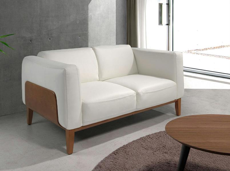 Angel Cerdá White leather sofa 6115/6118