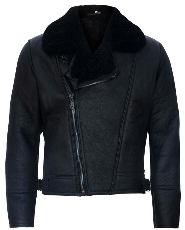 Infinity Leather Mens Sheepskin Leather WW2 Bomber Jacket-Tucson