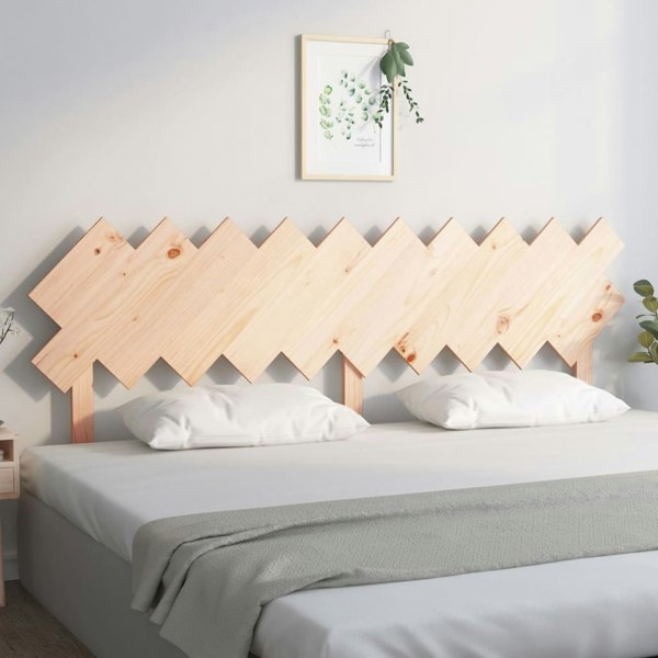Berkfield Bed Headboard 196x3x80.5 cm Solid Wood Pine