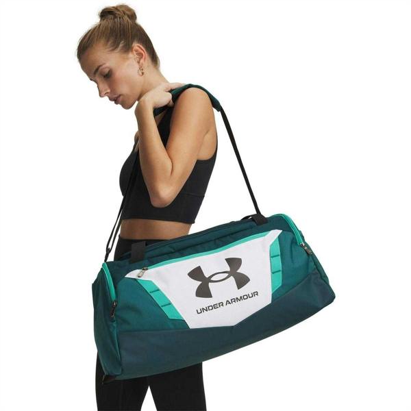 Under Armour Undeniable 5.0 Duffle Bag - White/Green/Black - 