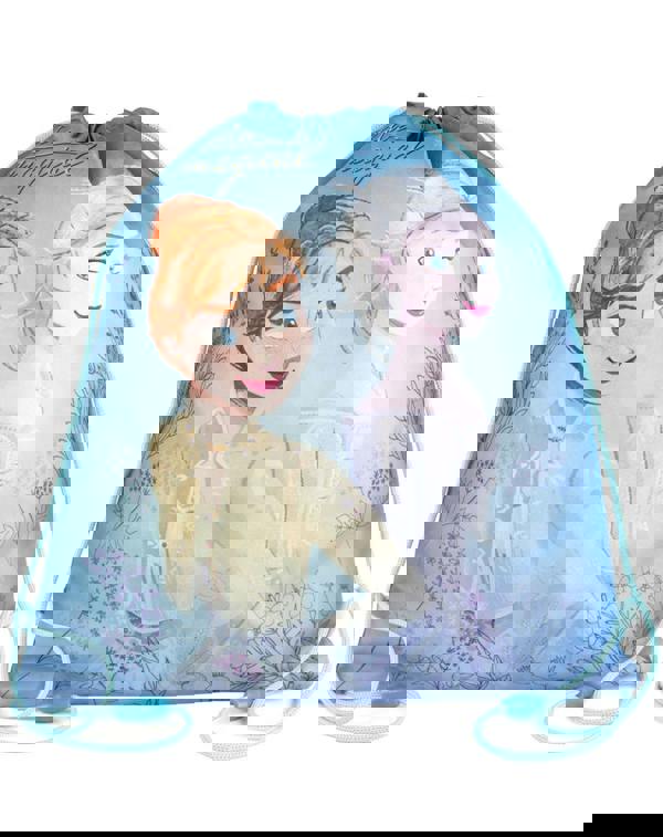 Disney Unisex Kids Blue Anna, Elsa Drawstring Bag (One Size)