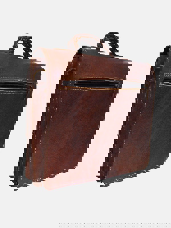 Berber Leather The Casablanca Mini Satchel in Dark Brown