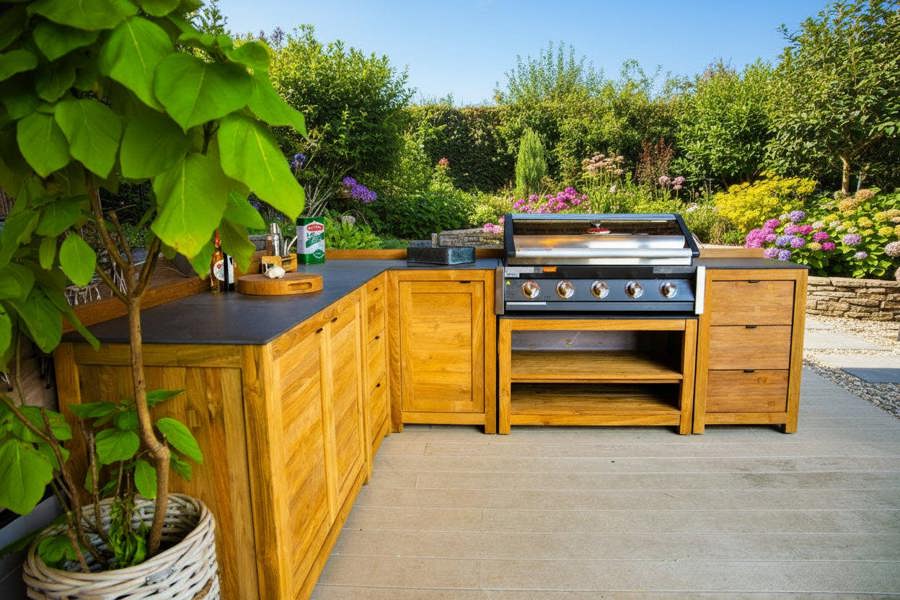 Ocean Designs Barletta Teak Outdoor Kitchen Set 2