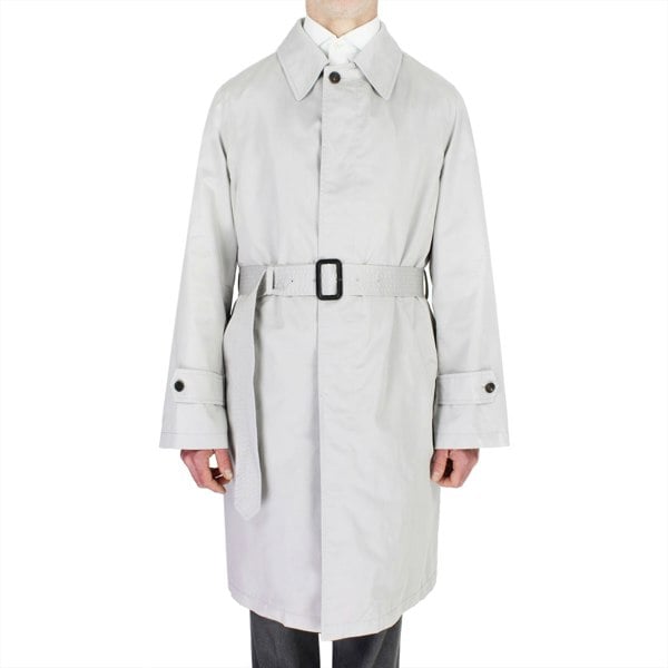 Dunhill pale grey coat in a classic cut