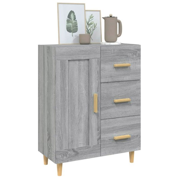 Berkfield Sideboard Grey Sonoma 69.5x34x90 cm Engineered Wood
